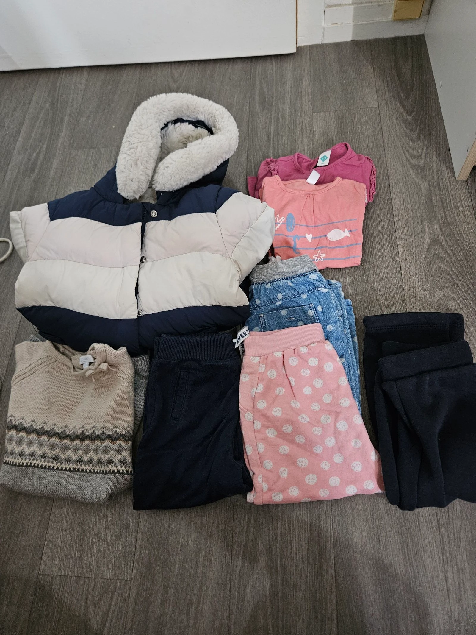 Lot vêtements fille 23mois automne/hiver